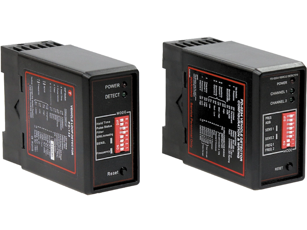 Артикул «LOOP1». Одноканальный детектор магнитной петли loop-1 (контур-1). Артикул «LOOP2». Двухканальный детектор магнитной петли  loop-2 (контур-2). Детекторы предназначены для управления шлагбаумами, воротами и парковочными системами. Одноканальный детектор используется для контроля доступа и управления одним транспортным потоком; двухканальный — для контроля доступа и управления двумя транспортными потоками или определяет направление движения потока автомобилей.